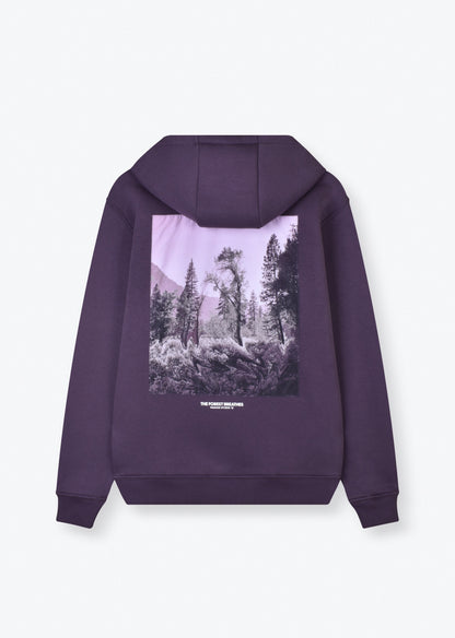 Breaths Oversize Hoodie Purple