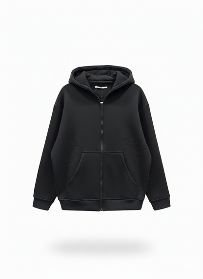 Hoodie Zip-UP Black