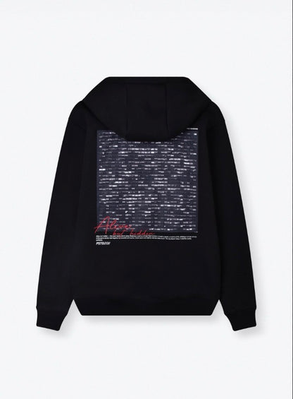 Alive Oversize Hoodie Black