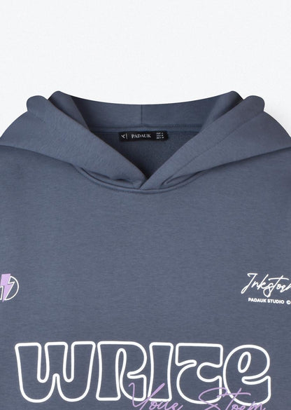 Write Oversize Hoodie Anthracite