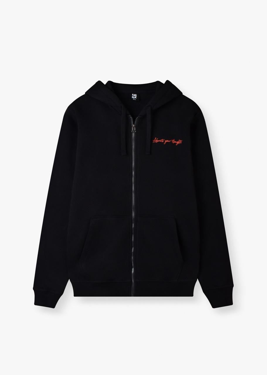 Mind Zip-UP Hoodie Black