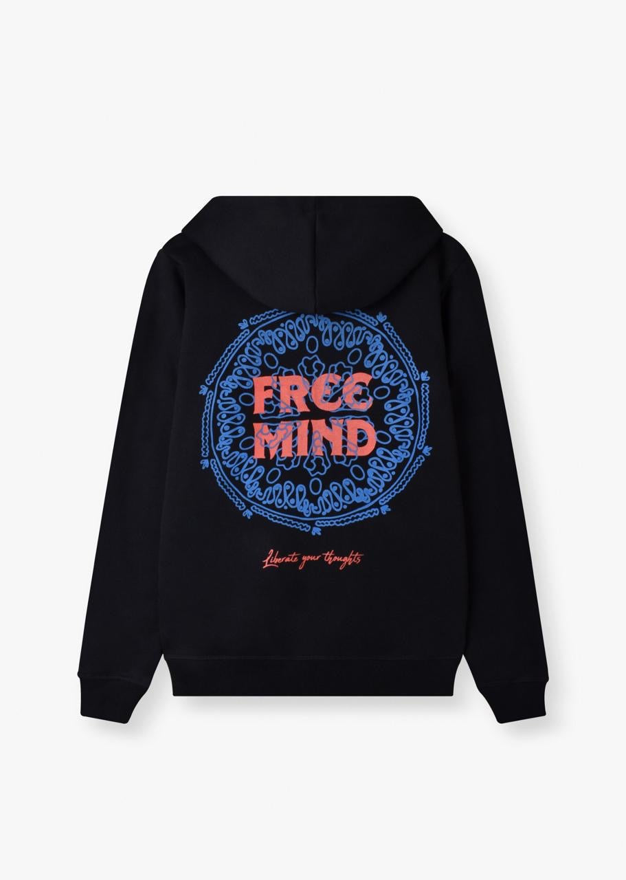 Mind Zip-UP Hoodie Black