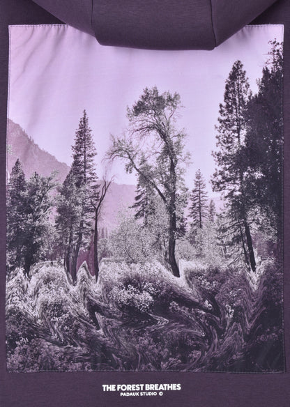 Breaths Oversize Hoodie Purple